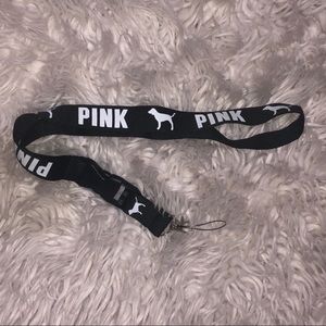 Pink Victoria’s Secret lanyard